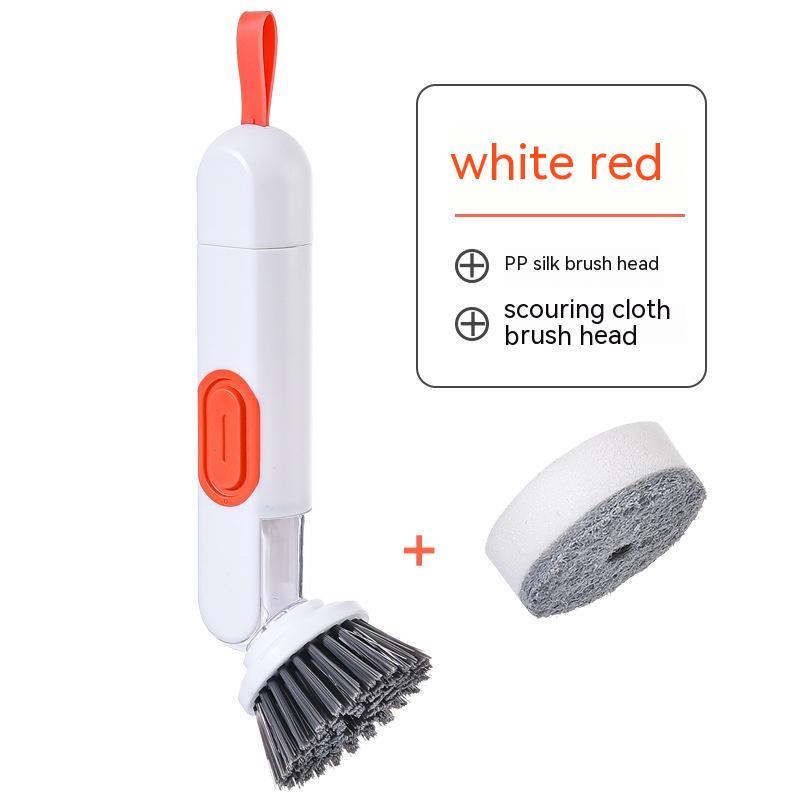 Multi-Functional Washing Up Brush with Liquid Dispenser – Includes 2 Replacement Heads