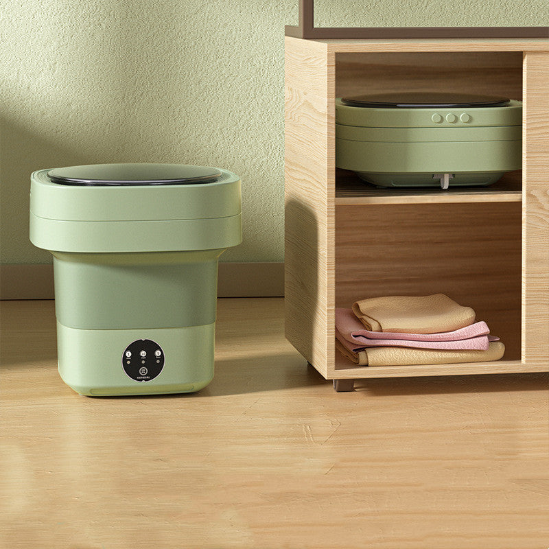 Mini Foldable Portable Washing Machine – Compact, Lightweight with Spinning Dry & Sterilization