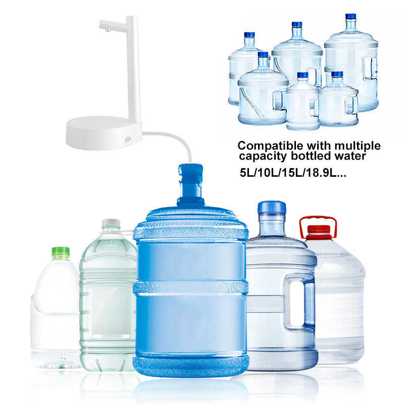 Electric Automatic Water Bottle Dispenser – Rechargeable USB Water Gallon Pump for Desk & Office