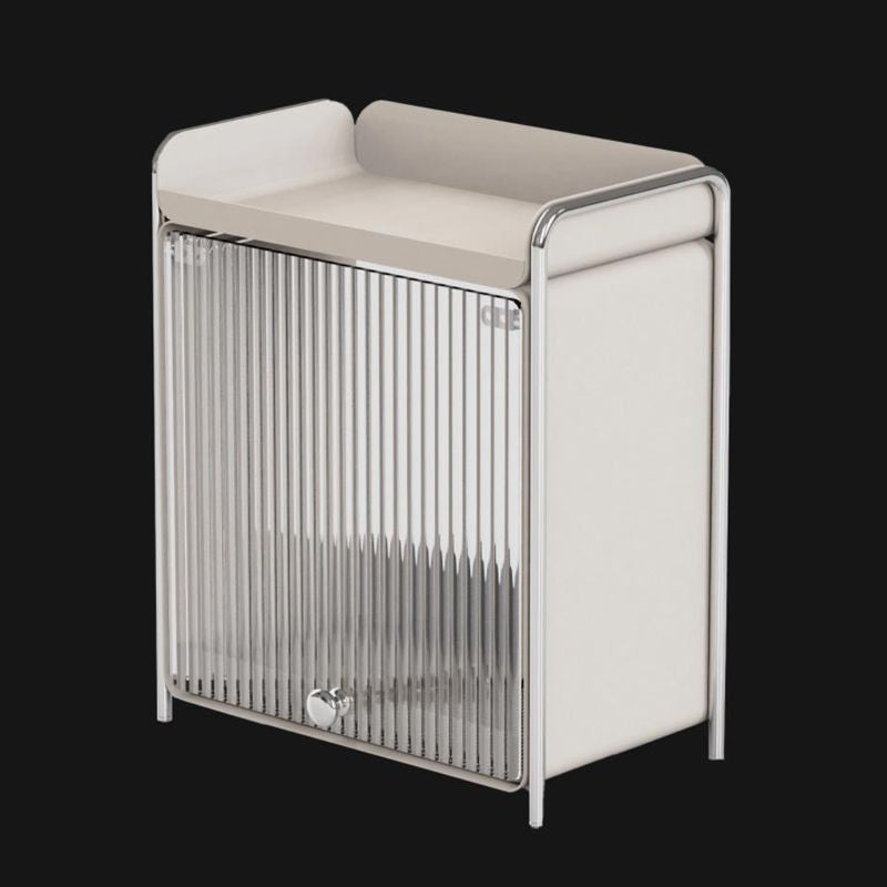 Kitchen Countertop Cup Storage Cabinet – Stainless Steel, Modern No-Installation Organizer
