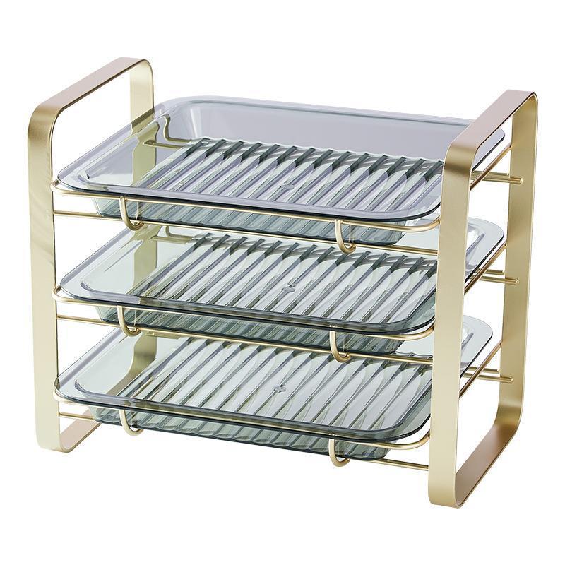 Light Luxury Iron Art Storage & Preparation Tray – Elegant Home Organizer