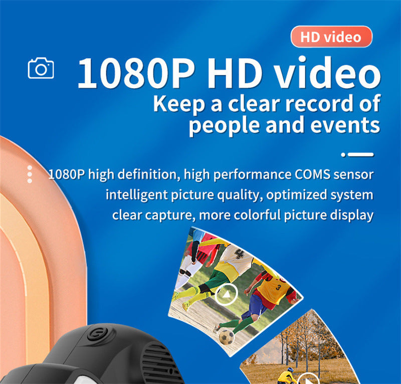 Retro Mini Camera with Screen – Portable 1080p HD Indoor & Outdoor Video Camera