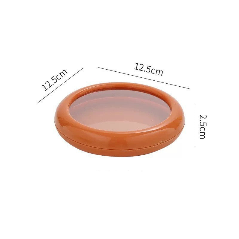 Transparent Fresh-Keeping Box Set – 4-Piece Food Storage Containers with Stretch Film Lid