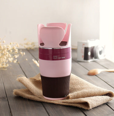 Rotatable Car Cup Holder Door Mount Stand – ABS Rubber Drink Bottle Can Holder