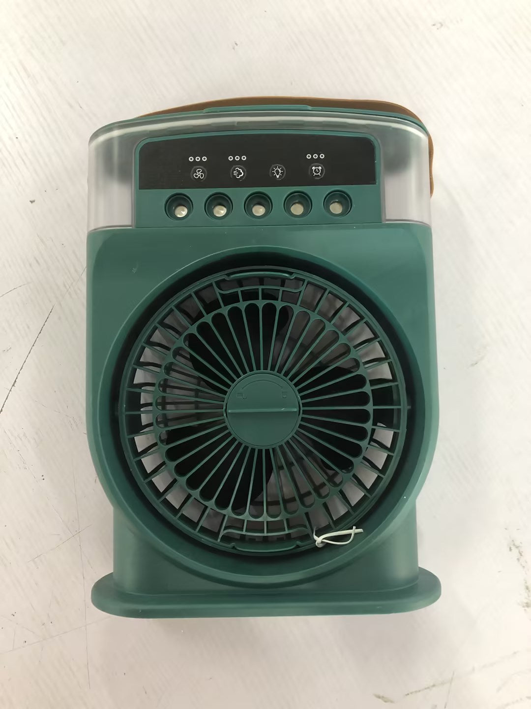 Portable USB Air Conditioner Cooling Fan with Mist Spray, 7 Color LED Lights & 600ML Water Tank