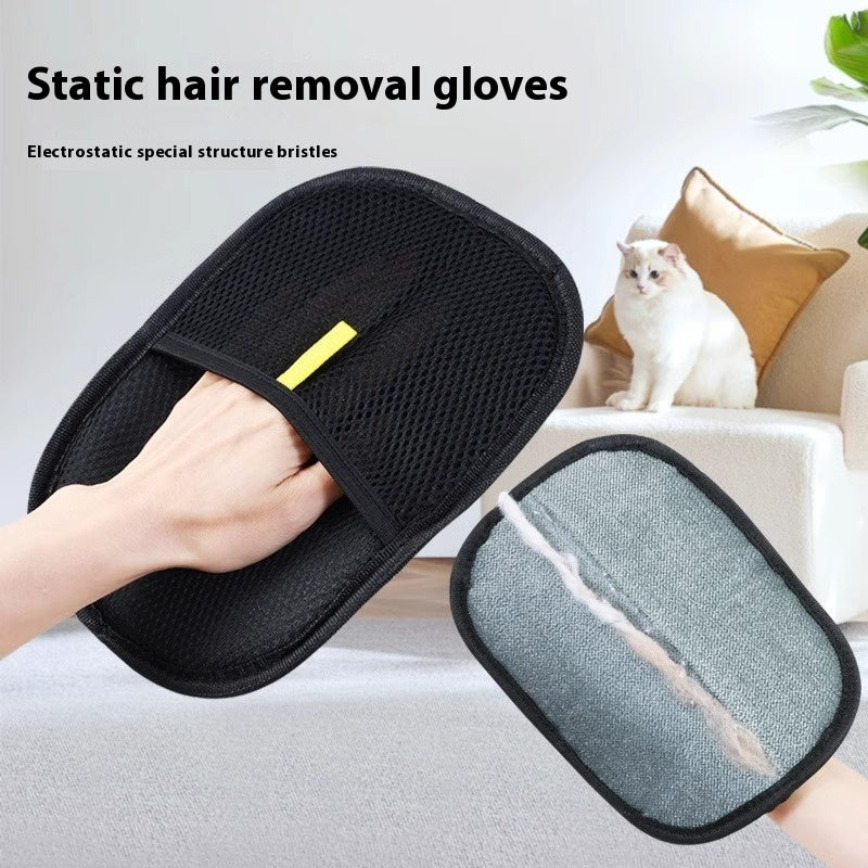 Pet Hair Remover Mitt – Dual-Sided Deshedding Gloves for Dogs, Cats & Rabbits