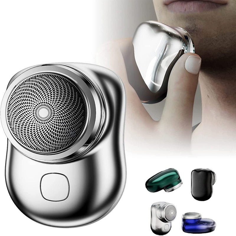 Mini Portable Cordless Electric Shaver – Rechargeable USB Wet & Dry Face Shaver for Men