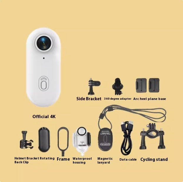 Mini 4K Action Camera – Waterproof Body Cam for Motorcycle, Helmet, Bike, Outdoor Sports – Thumb-Sized with 150min Battery & Magnetic Mount