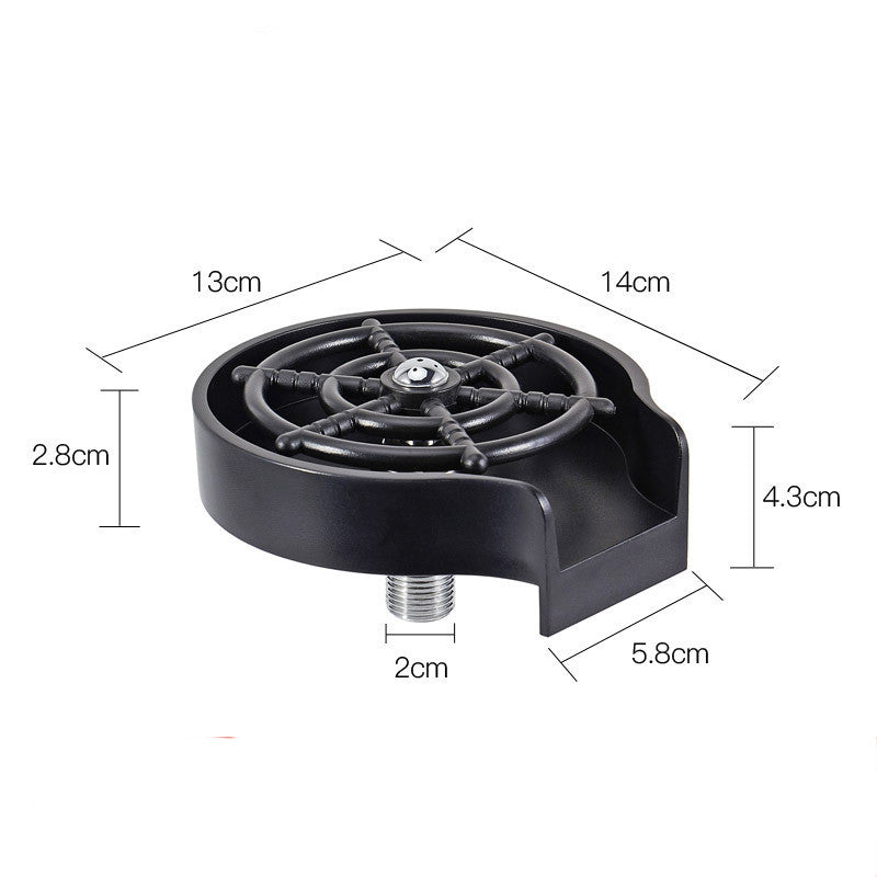 Bar Counter Cup Washer with High-Pressure Spray Nozzle – Automatic Faucet for Coffee Pitcher & Cup Cleaning