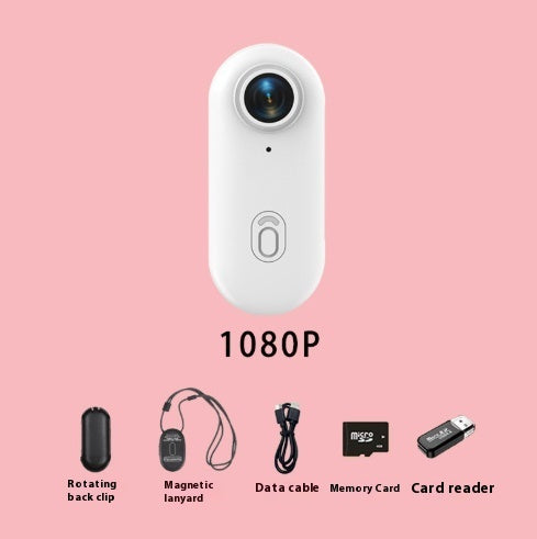 Mini 4K Action Camera – Waterproof Body Cam for Motorcycle, Helmet, Bike, Outdoor Sports – Thumb-Sized with 150min Battery & Magnetic Mount