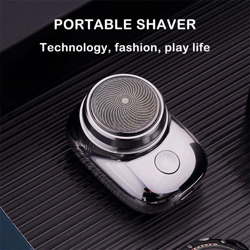 Mini Portable Cordless Electric Shaver – Rechargeable USB Wet & Dry Face Shaver for Men