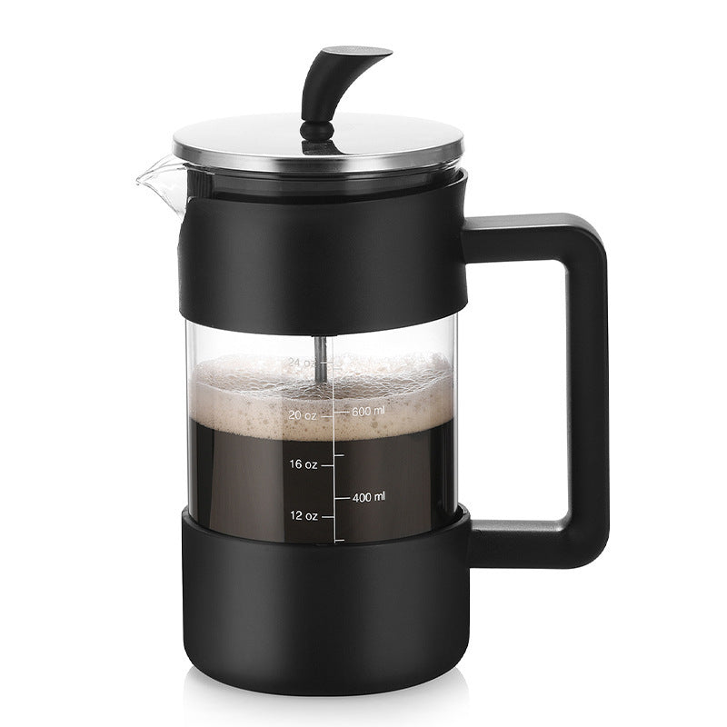 French Press Coffee Maker – 1000ml Heat-Resistant Glass Coffee & Tea Brewer