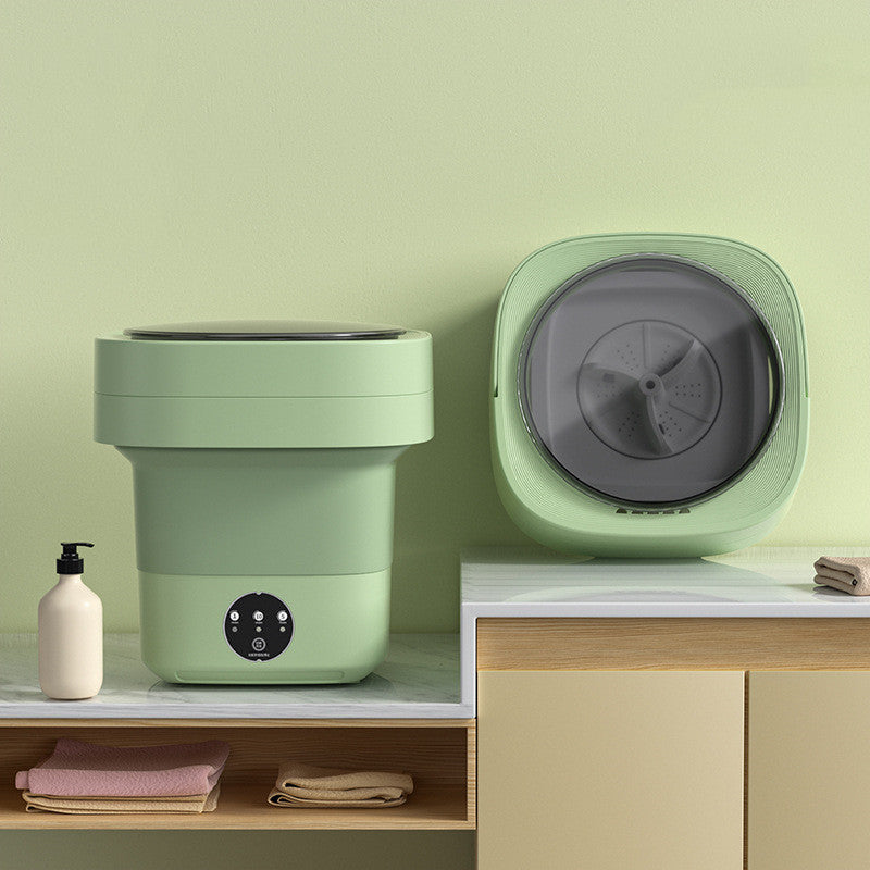 Mini Foldable Portable Washing Machine – Compact, Lightweight with Spinning Dry & Sterilization