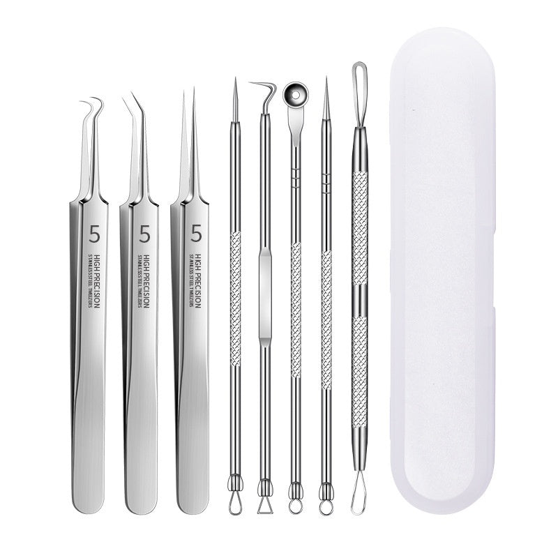 Acne Removal 8-Piece Beauty Tool Set – Pimple Extractor & Skin Care Kit