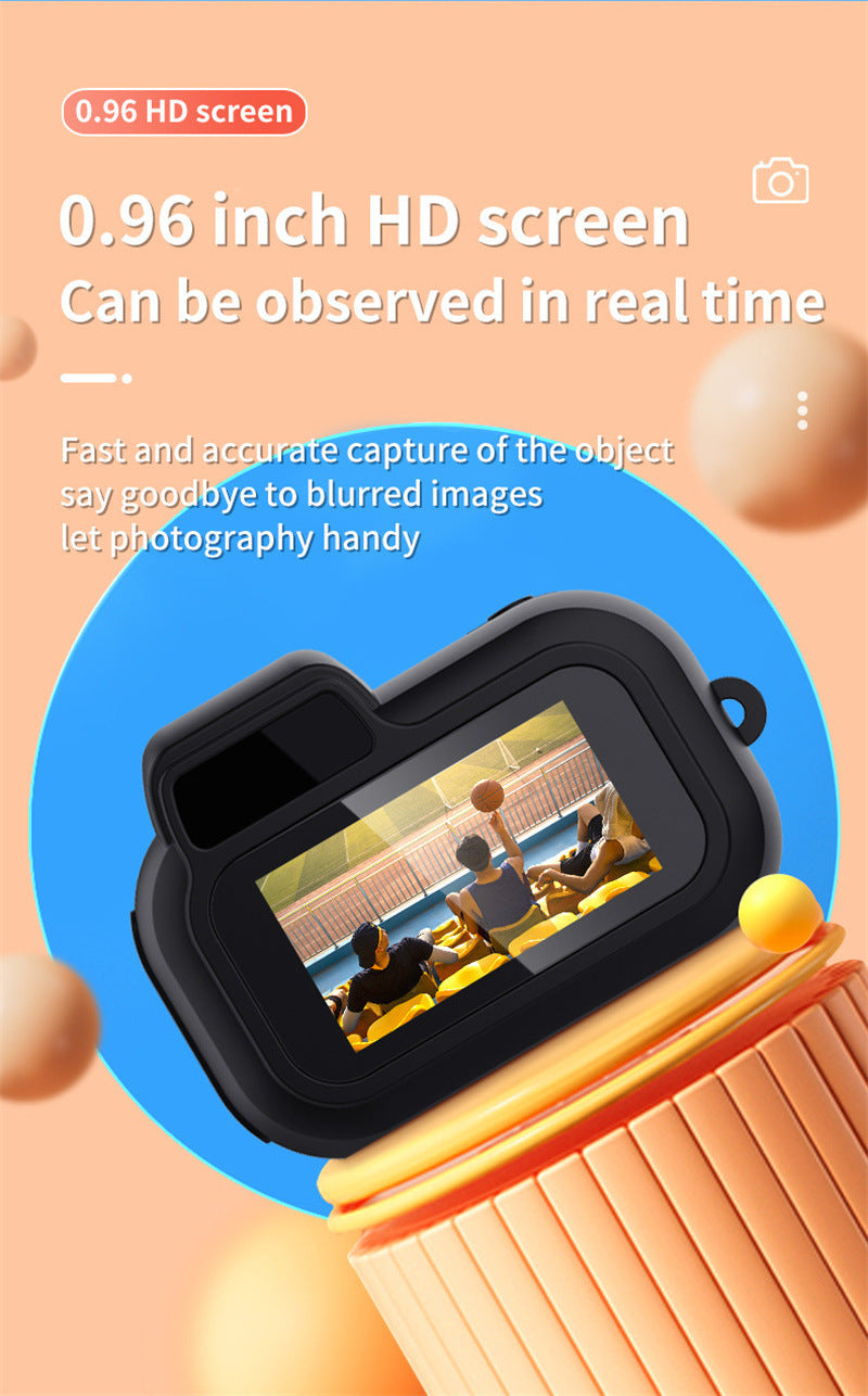 Retro Mini Camera with Screen – Portable 1080p HD Indoor & Outdoor Video Camera