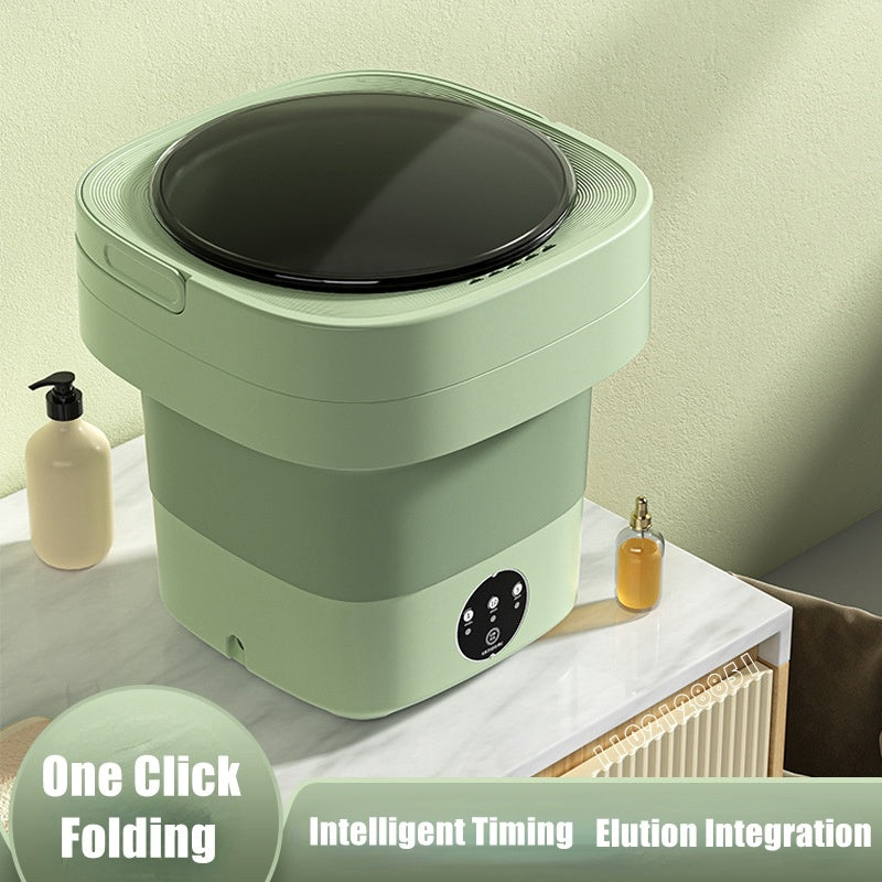Mini Foldable Portable Washing Machine – Compact, Lightweight with Spinning Dry & Sterilization