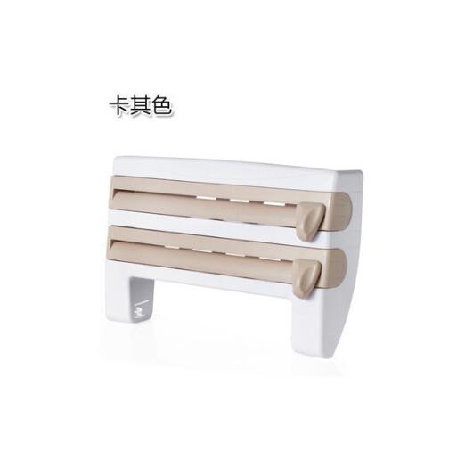 4-in-1 Kitchen Roll Holder Dispenser – Wall-Mounted Storage for Foil, Cling Film & Paper Towels