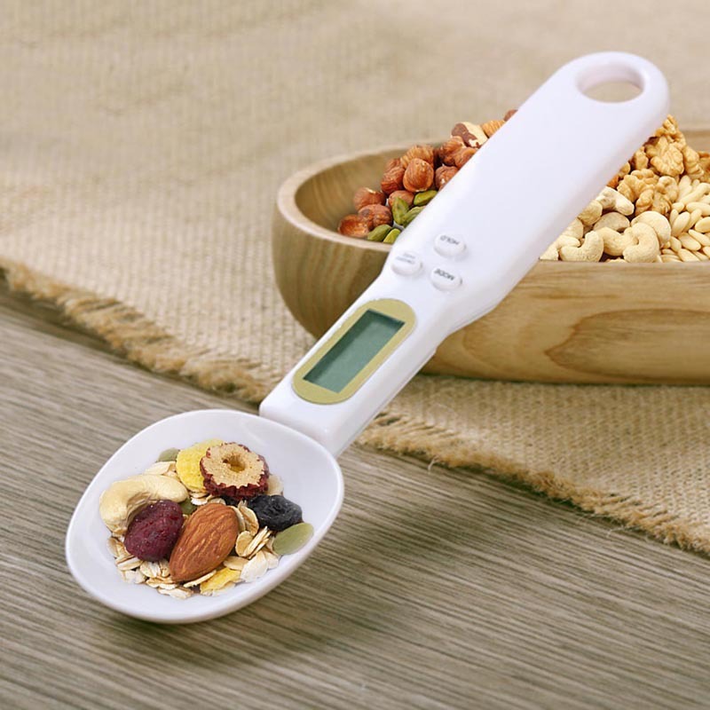 Digital Kitchen Measuring Spoon Scale – LCD Food Weighing Spoon for Cooking, Baking, Coffee, Sugar, Tea (0.1g Accuracy)