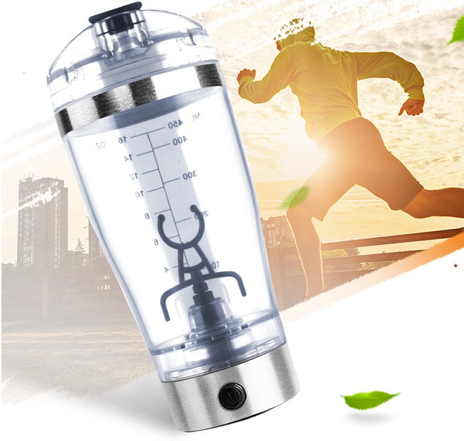 Electric Protein Shaker Bottle – USB Rechargeable Vortex Mixer Cup for Gym, Sports, Coffee, and Shakes (600ml)