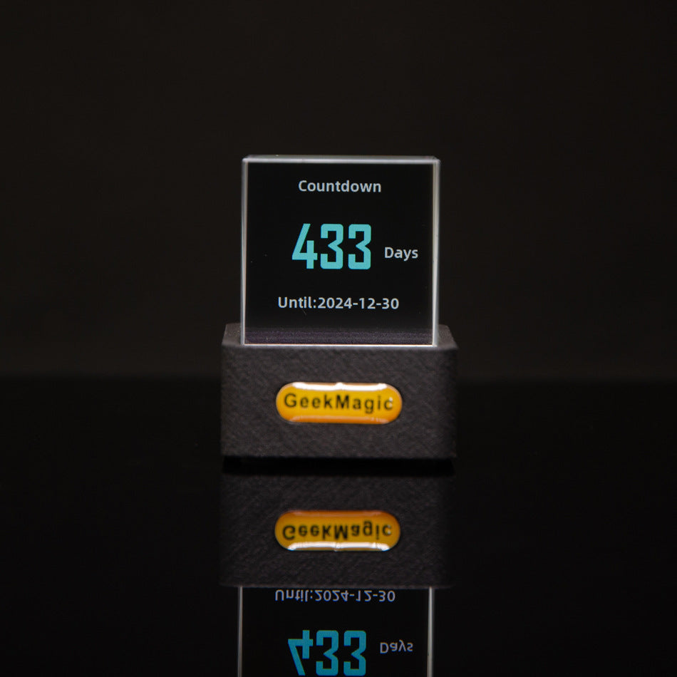 Trendy Mini Transparent WiFi Weather Clock – Modern Digital Weather & Time Display