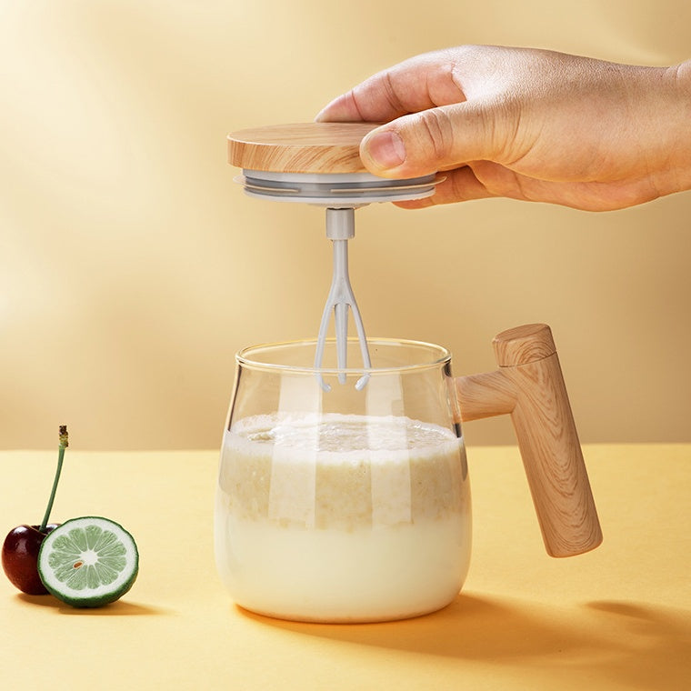 400ML Self-Stirring Coffee Mug – Electric Automatic Mixing Glass Cup for Coffee & More