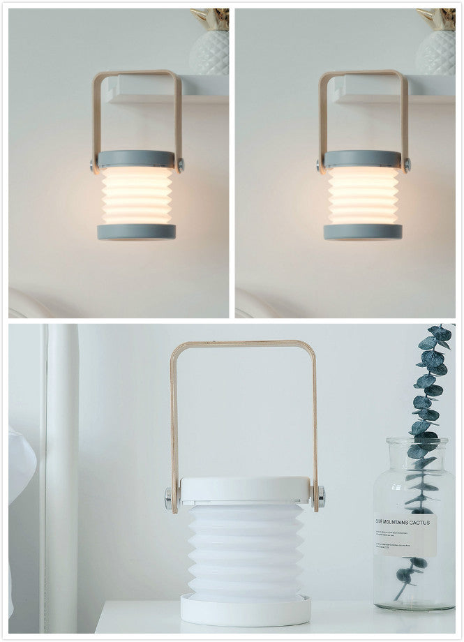 Foldable Touch Dimmable LED Night Light – USB Rechargeable Portable Lantern Lamp for Home Decor & Reading (UK)