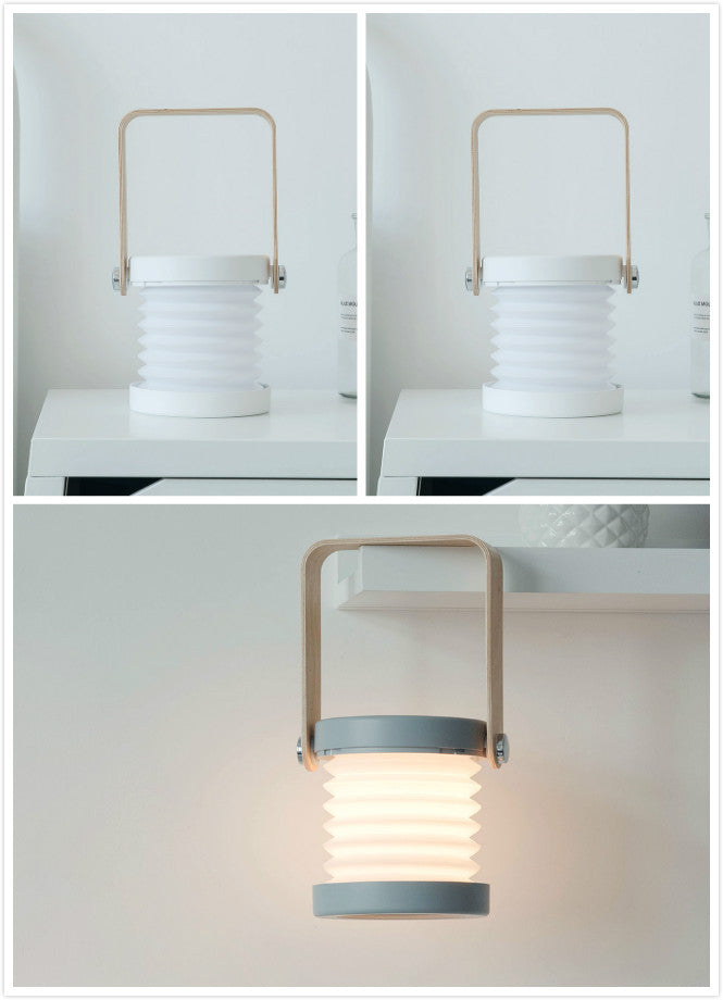 Foldable Touch Dimmable LED Night Light – USB Rechargeable Portable Lantern Lamp for Home Decor & Reading (UK)