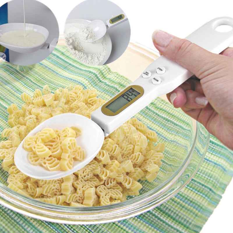 Digital Kitchen Measuring Spoon Scale – LCD Food Weighing Spoon for Cooking, Baking, Coffee, Sugar, Tea (0.1g Accuracy)