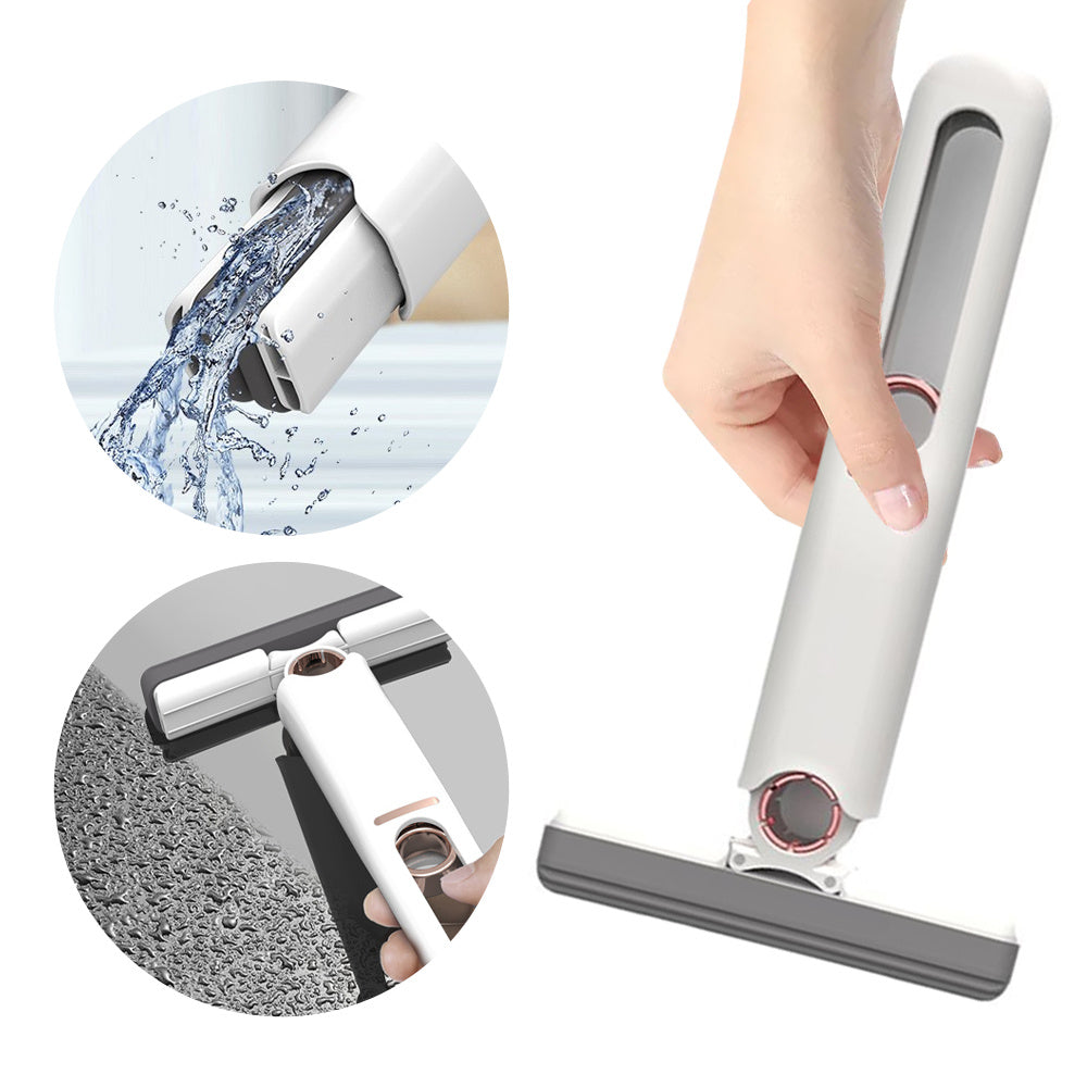 Mini Sponge Squeeze Mop – Portable Floor & Glass Cleaner for Home, Car & Office (Eco Cotton Head)