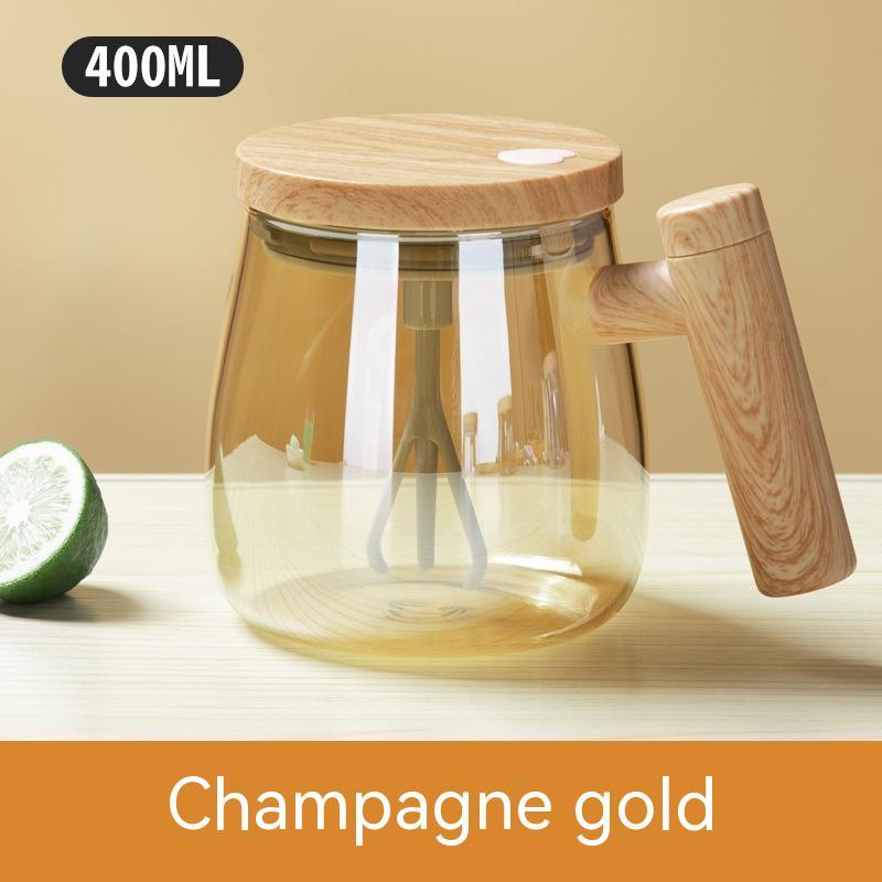 400ML Self-Stirring Coffee Mug – Electric Automatic Mixing Glass Cup for Coffee & More