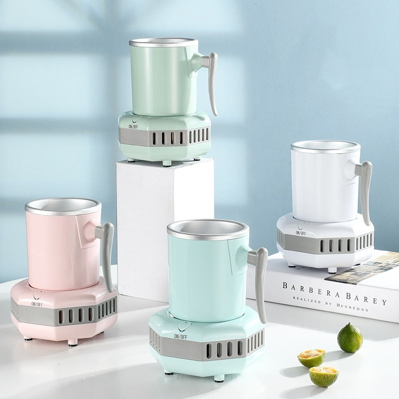Mini Ice Cooling Cup – Fast Chilling Electric Cup for Drinks | Portable Cooler for Home, Office & Travel (UK Plug)