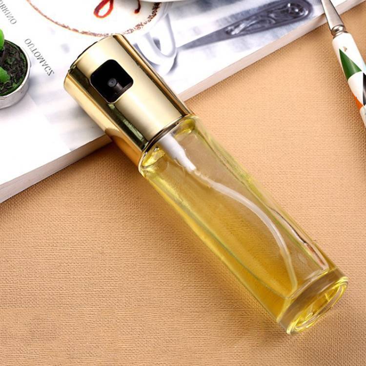 Oil & Vinegar Spray Bottle – Push Type Glass Oil Sprayer for BBQ, Cooking & Baking (100ml)