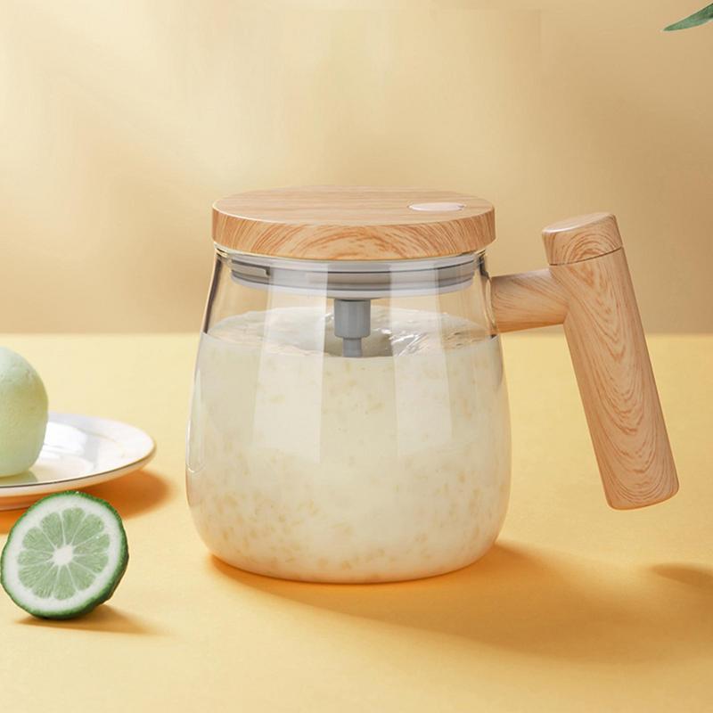 400ML Self-Stirring Coffee Mug – Electric Automatic Mixing Glass Cup for Coffee & More