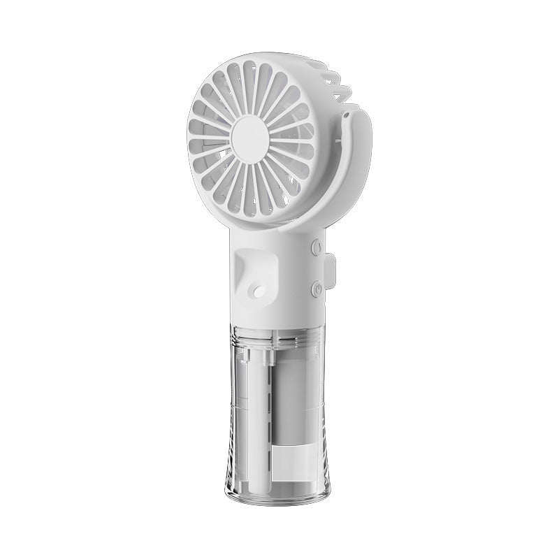 Portable Handheld Mist Fan with 4-Speed Spray – USB Rechargeable Mini Cooling Fan for Summer Outdoors