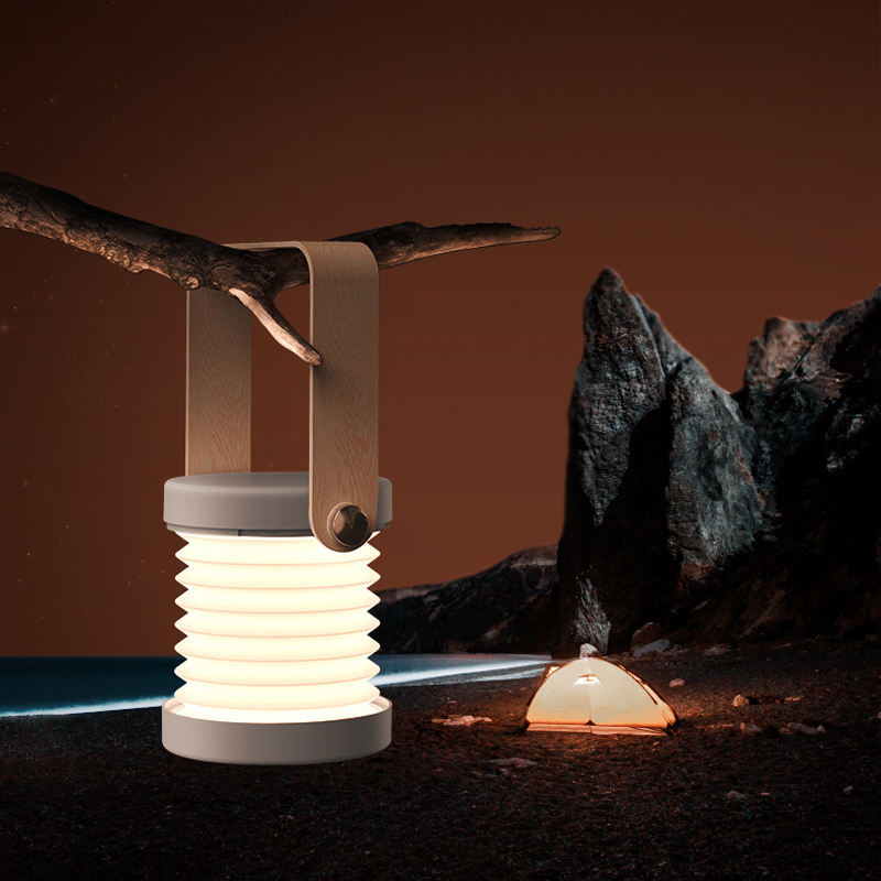 Foldable Touch Dimmable LED Night Light – USB Rechargeable Portable Lantern Lamp for Home Decor & Reading (UK)