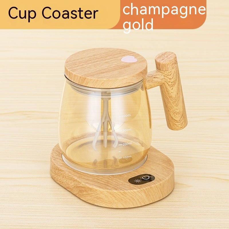 400ML Self-Stirring Coffee Mug – Electric Automatic Mixing Glass Cup for Coffee & More
