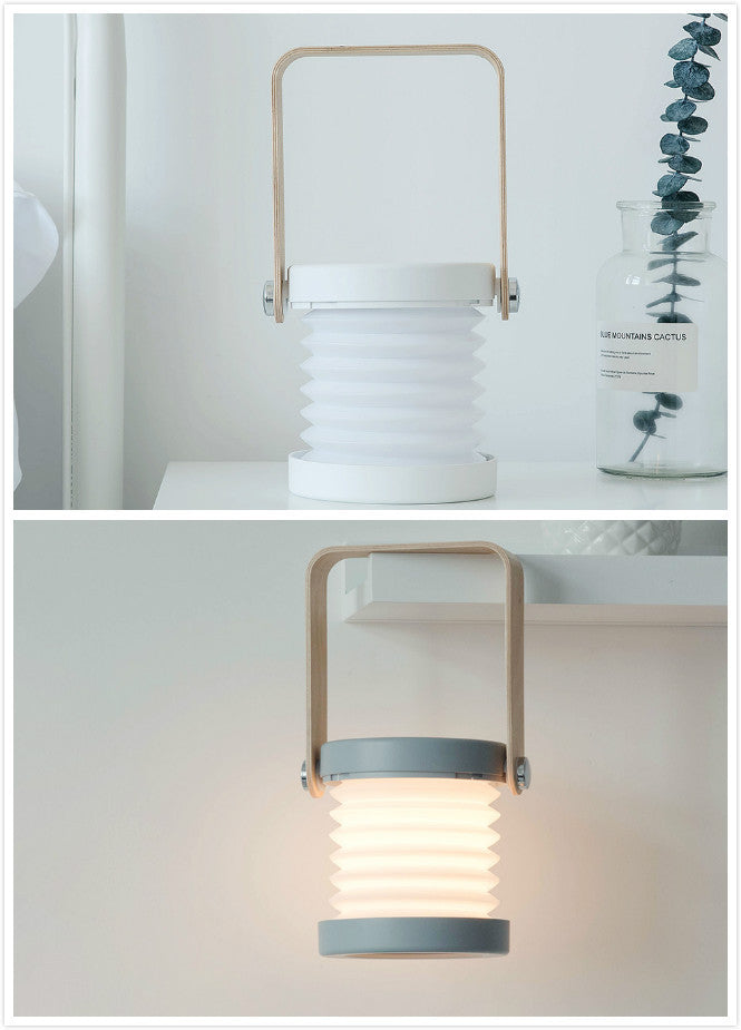 Foldable Touch Dimmable LED Night Light – USB Rechargeable Portable Lantern Lamp for Home Decor & Reading (UK)