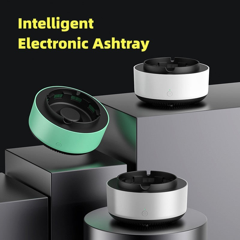 Automatic Smoke Removal Air Purifier Ashtray – Portable Anion Ashtray for Home, Office & Car