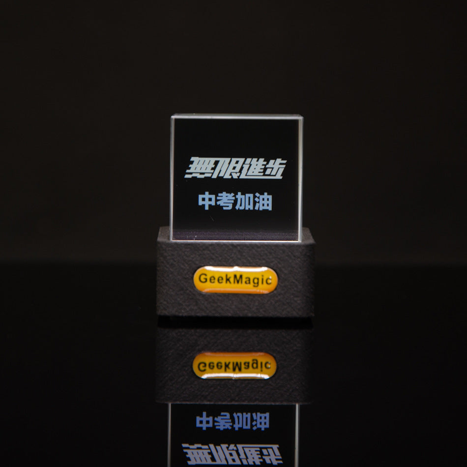 Trendy Mini Transparent WiFi Weather Clock – Modern Digital Weather & Time Display