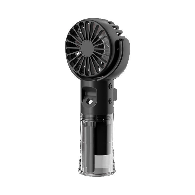 Portable Handheld Mist Fan with 4-Speed Spray – USB Rechargeable Mini Cooling Fan for Summer Outdoors
