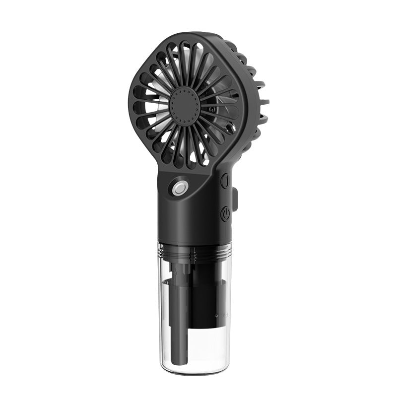 Portable Handheld Mist Fan with 4-Speed Spray – USB Rechargeable Mini Cooling Fan for Summer Outdoors