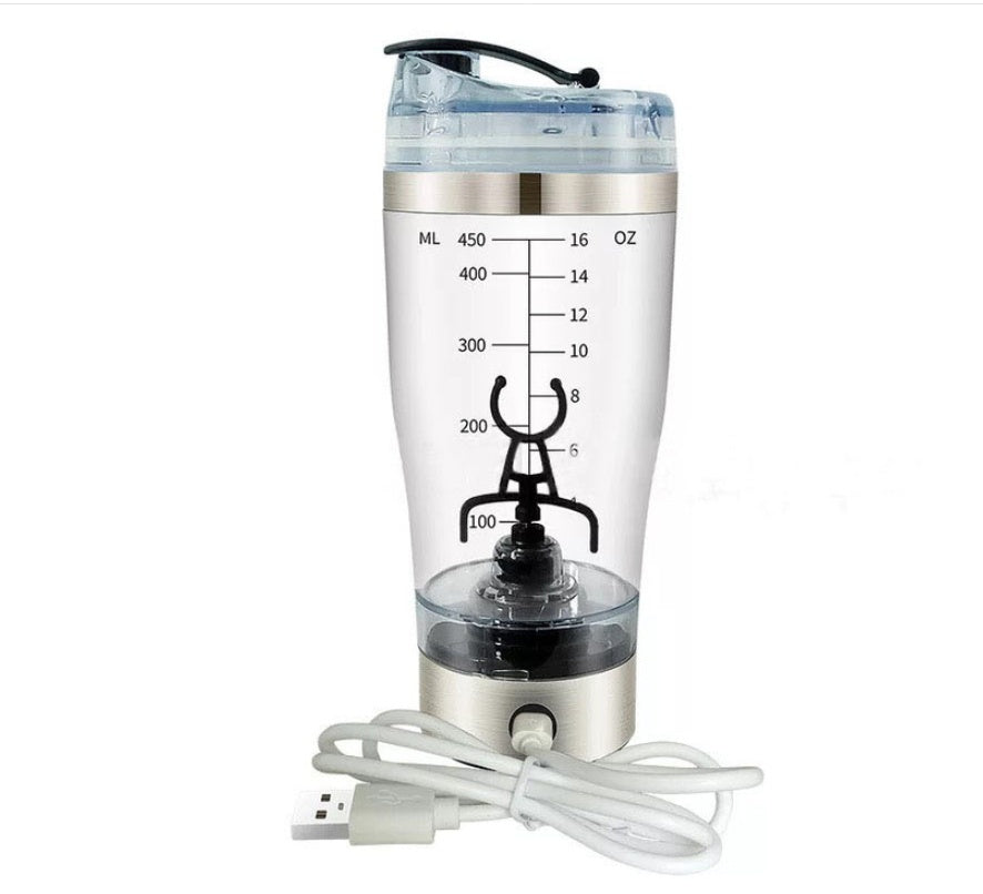 Electric Protein Shaker Bottle – USB Rechargeable Vortex Mixer Cup for Gym, Sports, Coffee, and Shakes (600ml)