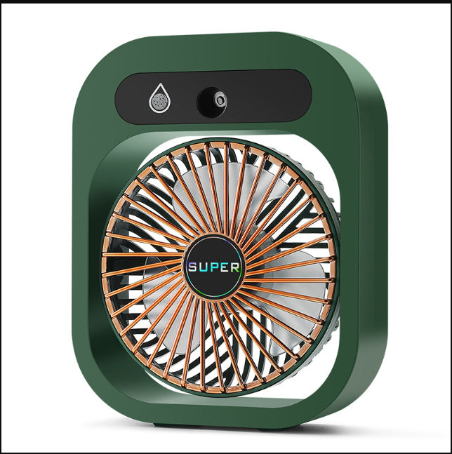 Mini Air Conditioning Desk Fan – USB Rechargeable Misting Fan & Air Cooler | 3-Speed Portable Humidifier for Home & Office (UK)