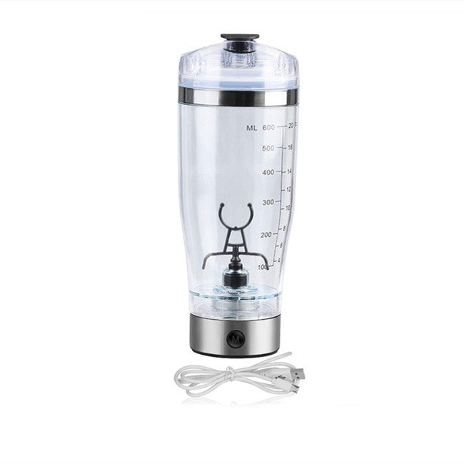Electric Protein Shaker Bottle – USB Rechargeable Vortex Mixer Cup for Gym, Sports, Coffee, and Shakes (600ml)