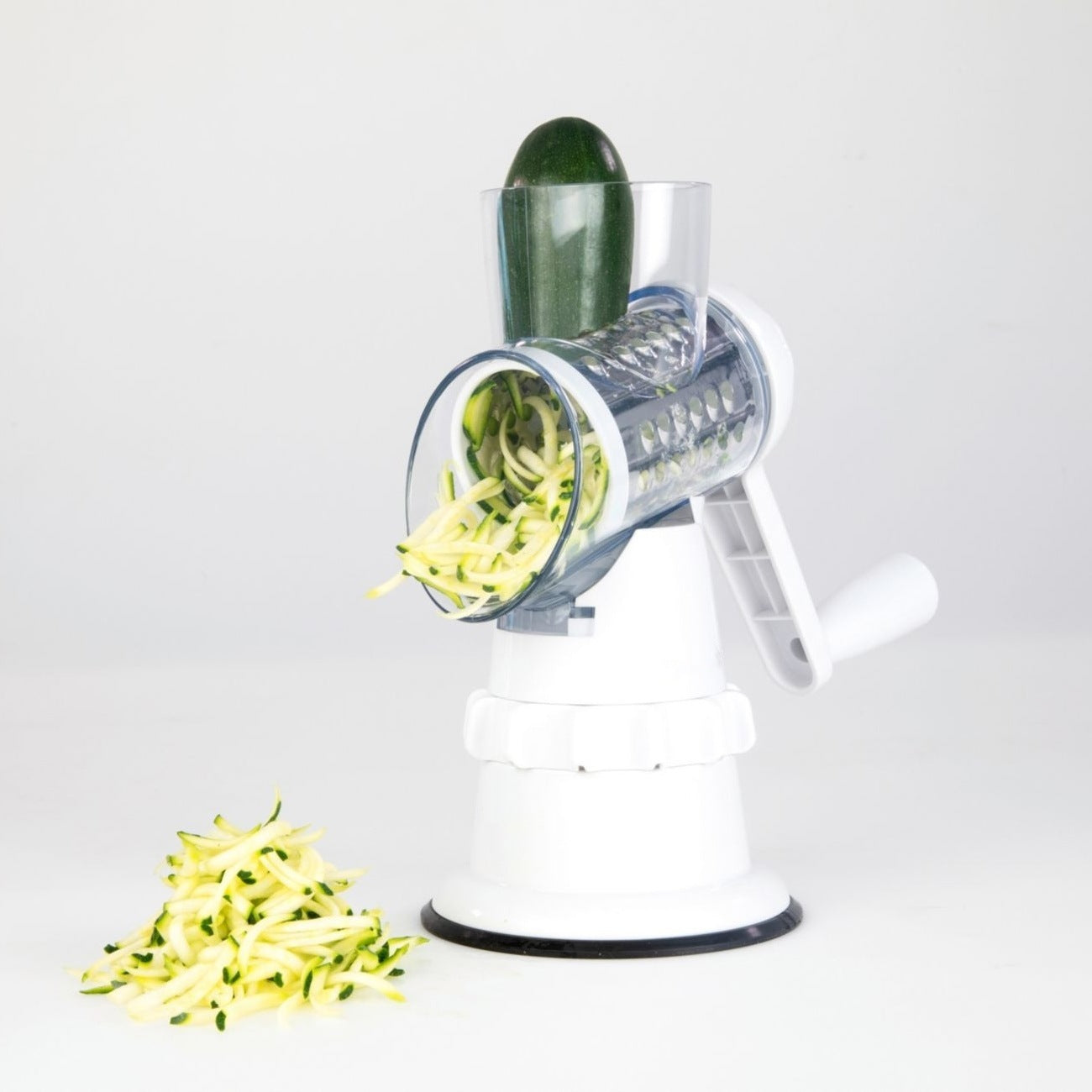 3-in-1 Manual Vegetable Slicer – Rotary Grater, Chopper, Mandoline Shredder for Kitchen (BPA-Free)